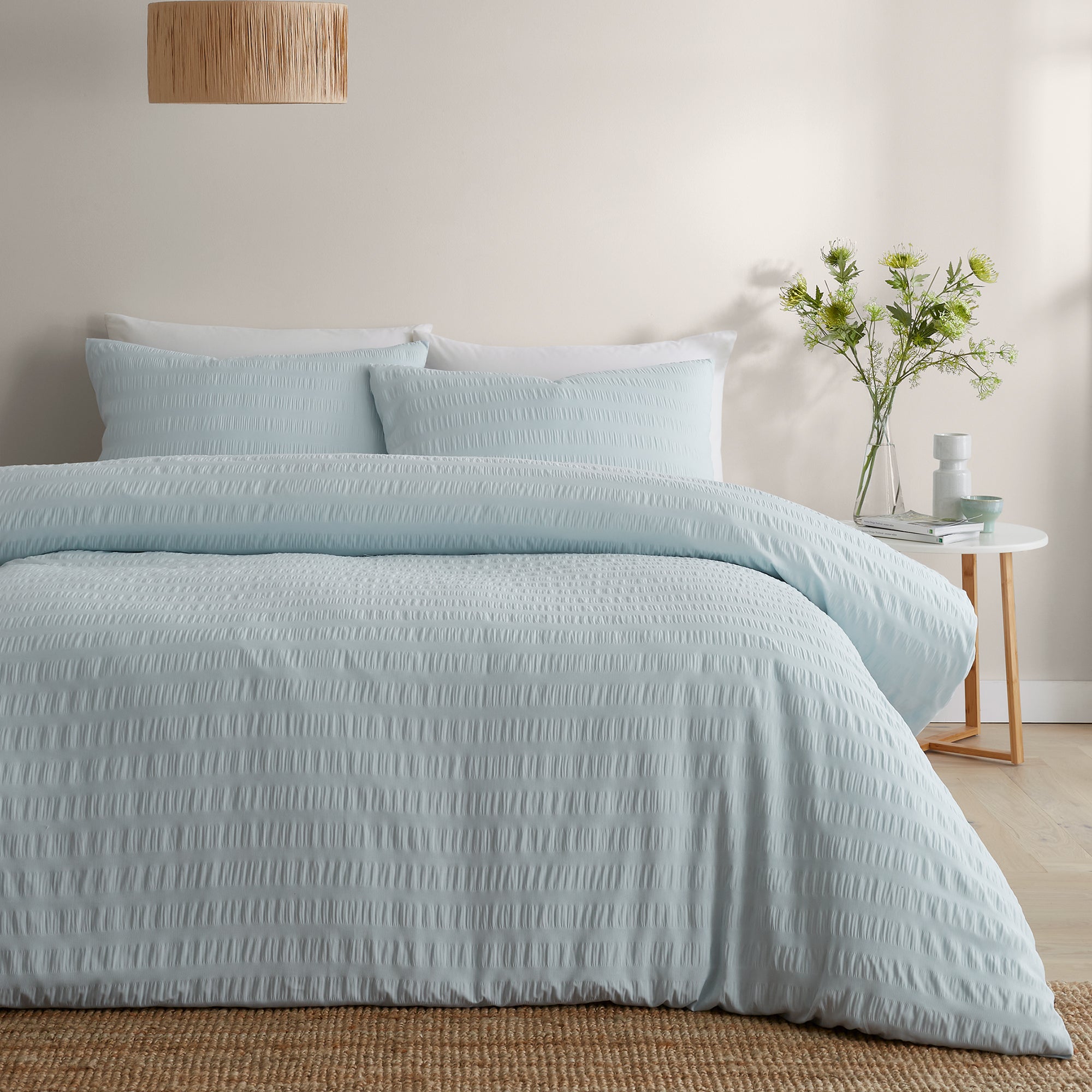 Photos - Bedspread / Coverlet COVER Serene Honely Duvet  and Pillowcase Set Duck Egg  (Blue)