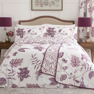 Dreams N Drapes Samira Reversible Duvet Cover And Pillowcase Set