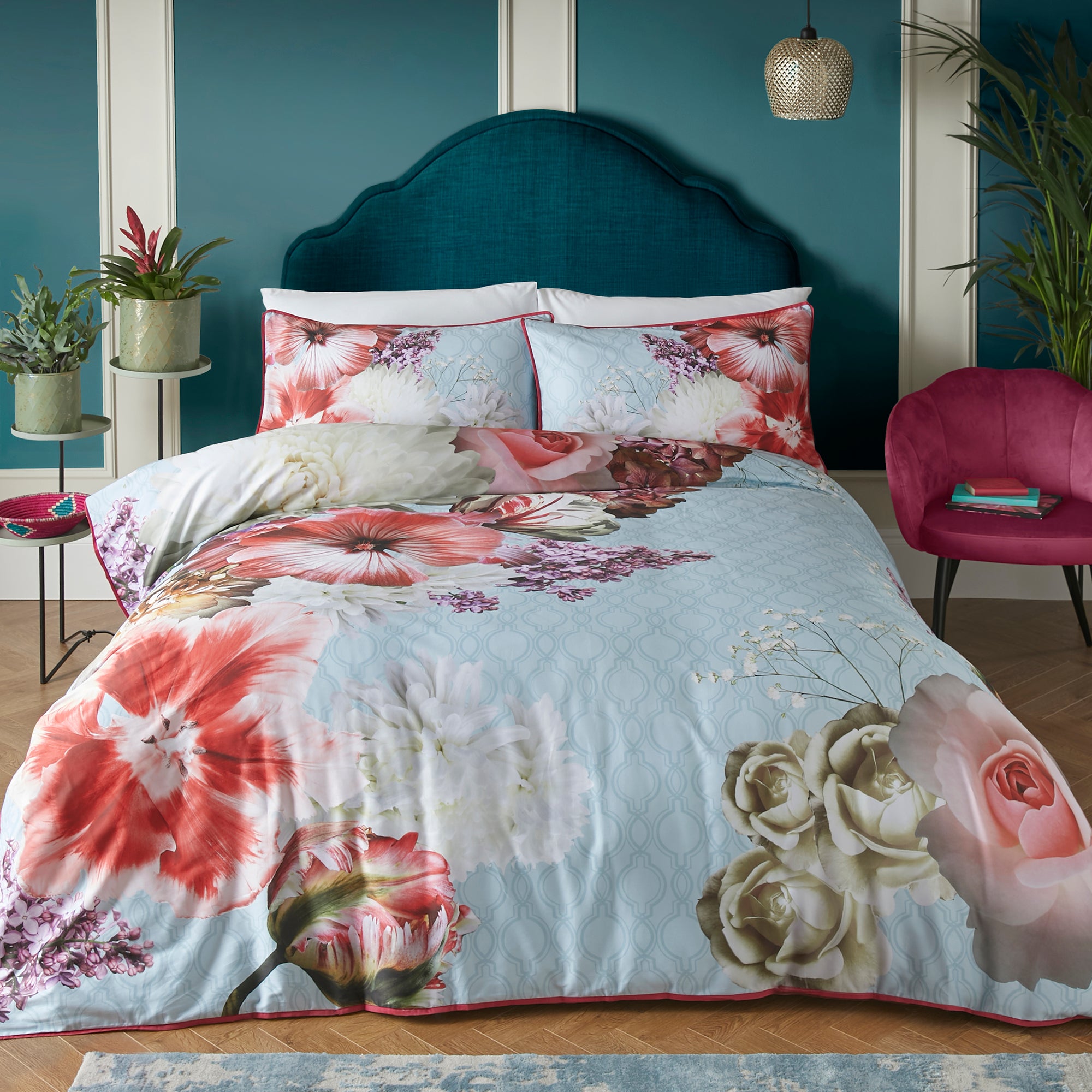 Laurence Llewelyn-Bowen Mayfair Lady Cotton Duvet Cover and Pillowcase Set