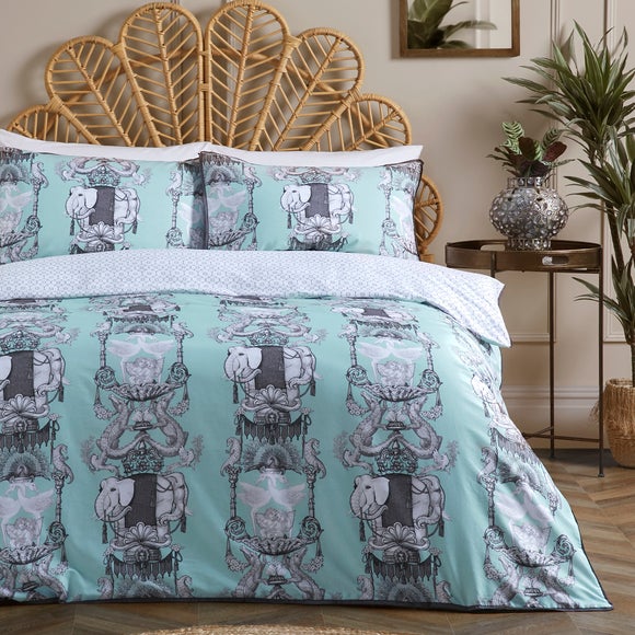 Laurence Llewelyn Bowen Animalia 200 Thread Count Cotton Duvet Cover And Pillowcase Set