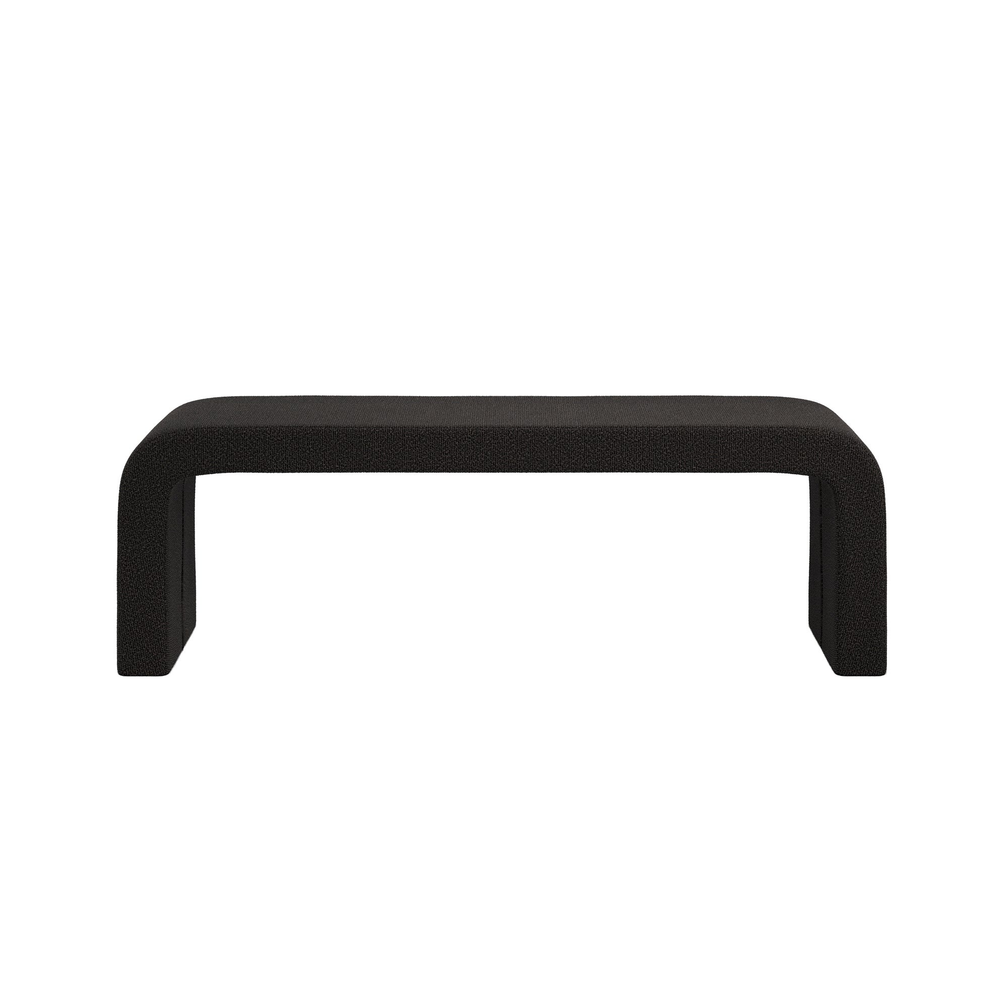 Ren Boucle Dining Bench Black