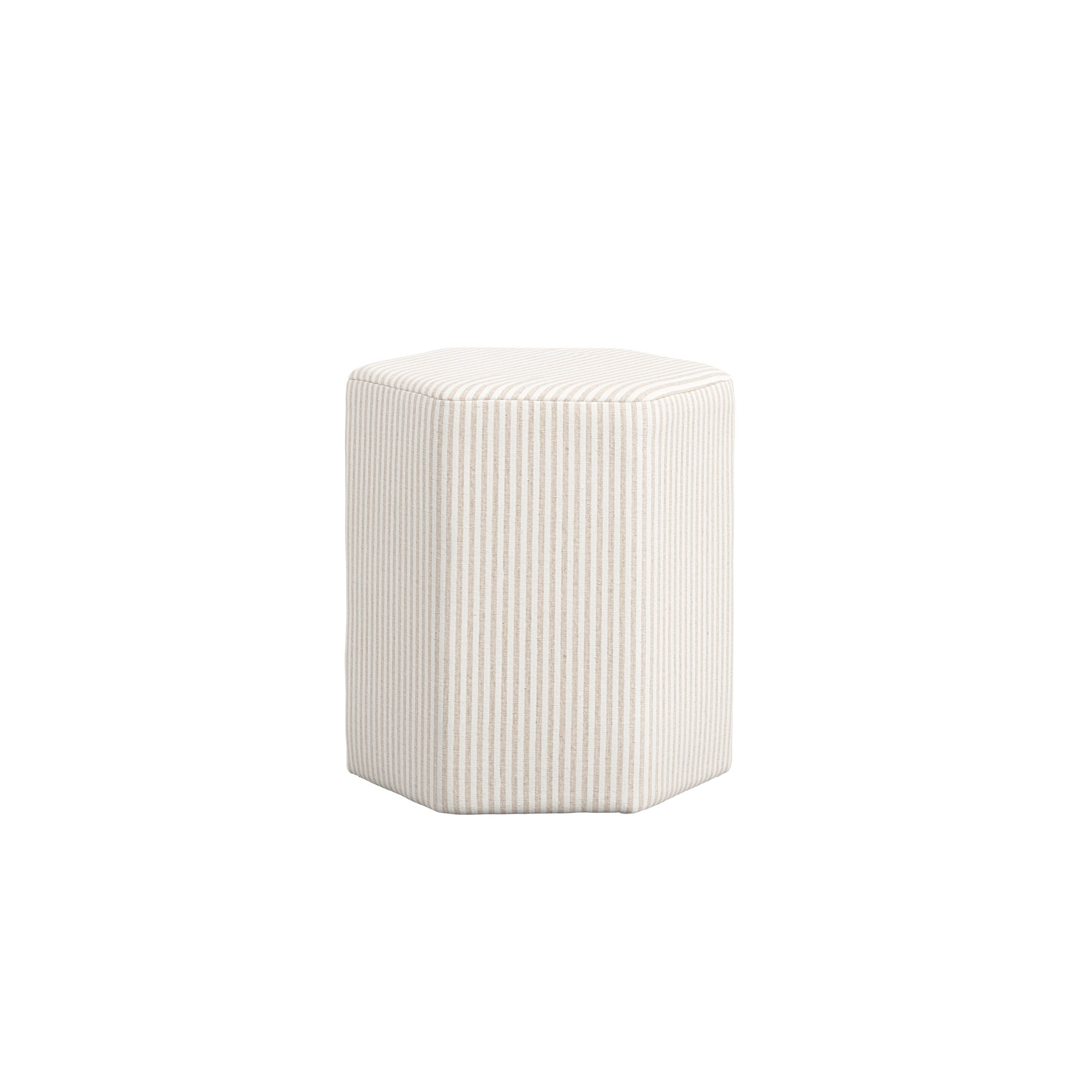 Harbour Thin Stripe Stool Beige