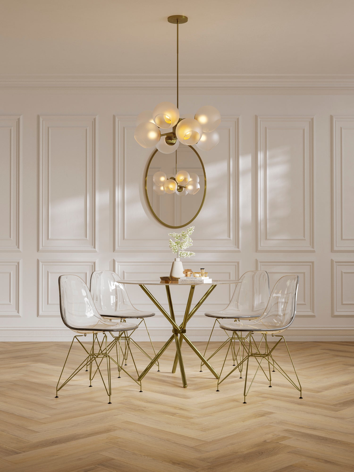 Coco Set Of 2 Dining Chairs Gold