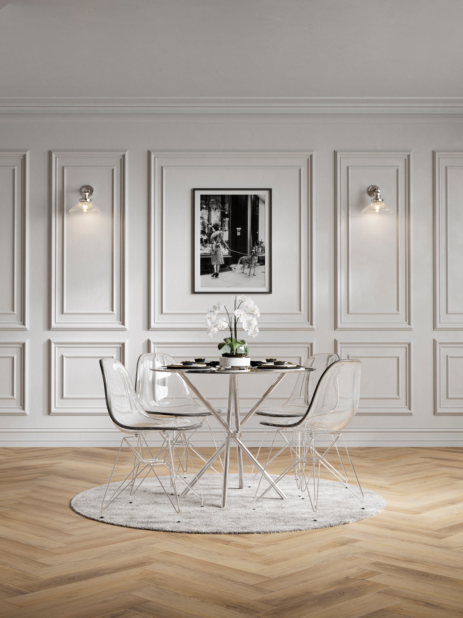 Coco Set Of 2 Dining Chairs Silver