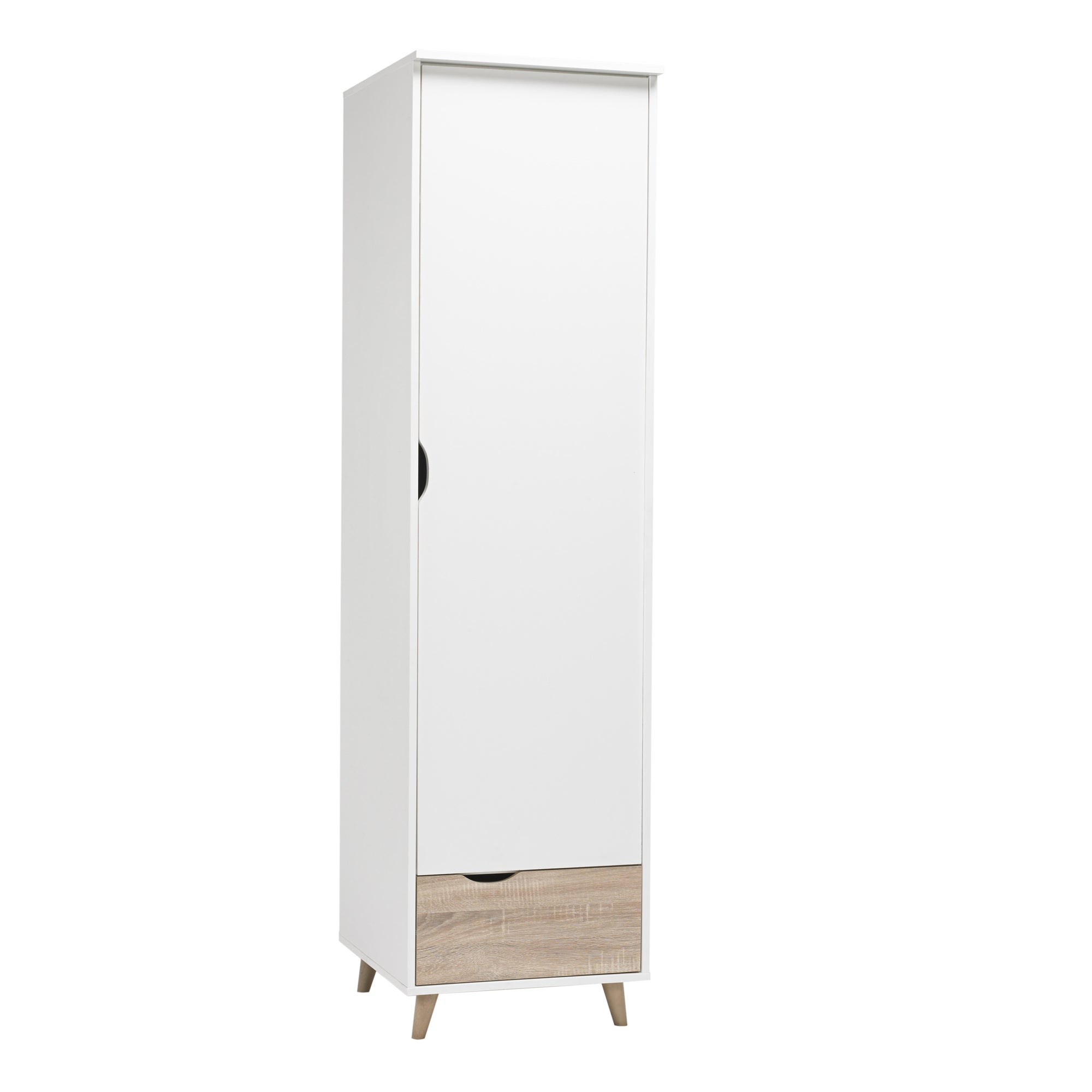 Stockholm Single Wardrobe White