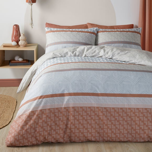 Photos - Bed Linen Fusion Nico Duvet Cover and Pillowcase Set 