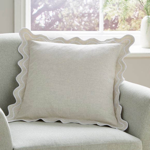 Click to view product details and reviews for Scalloped Edge Square Cushion.