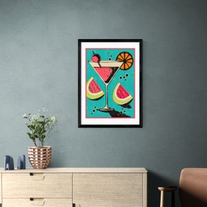 East End Prints Miami Cocktail Print By Jil White