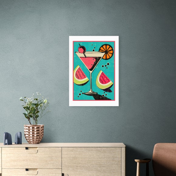 East End Prints Miami Cocktail Print by Jil White
