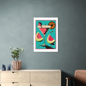 East End Prints Miami Cocktail Print By Jil White