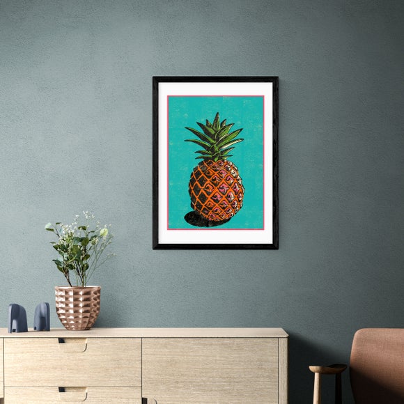 East End Prints Pineapple Print by Rocket 68 Print by Jil White