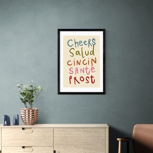 East End Prints Cheers Print By Simplyextrajordanary