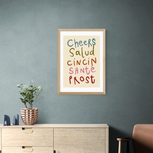 East End Prints Cheers Print By Simplyextrajordanary