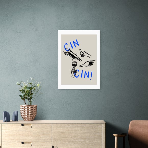 East End Prints Cin Cin Print by SimplyExtraJordanary