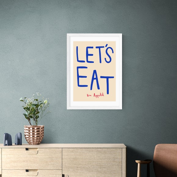 East End Prints Let's Eat Print by SimplyExtraJordanary