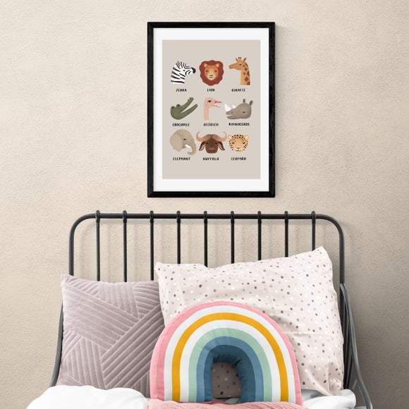 East End Prints Animal Safari In Stone Print by Kid of the Village