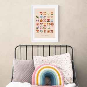 East End Prints Flower Garden Soft Pink Print By Kid Of The Village