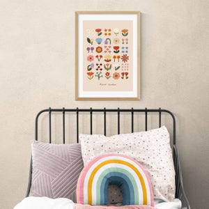 East End Prints Flower Garden Soft Pink Print By Kid Of The Village