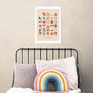 East End Prints Flower Garden Soft Pink Print By Kid Of The Village