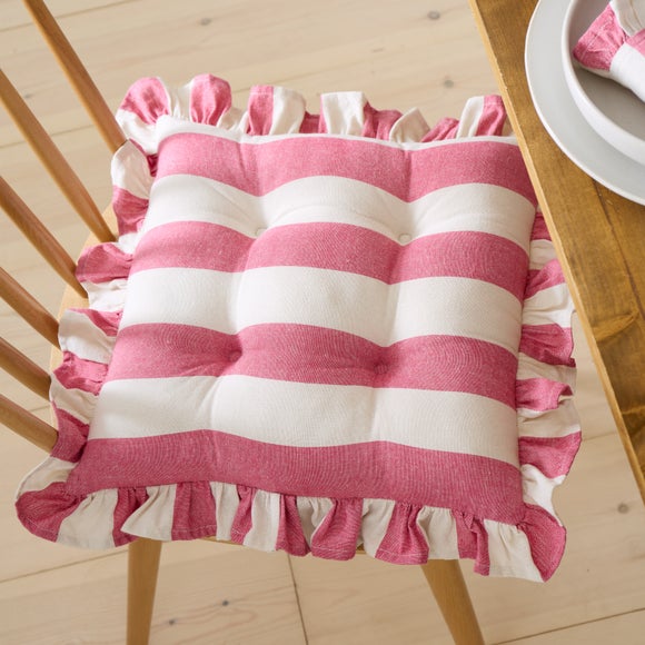 Click to view product details and reviews for Linford Stripe Frill Seat Pad.