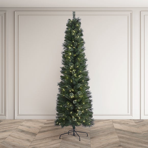 Click to view product details and reviews for 75ft Pre Lit Brampton Pine Slim Christmas Tree.