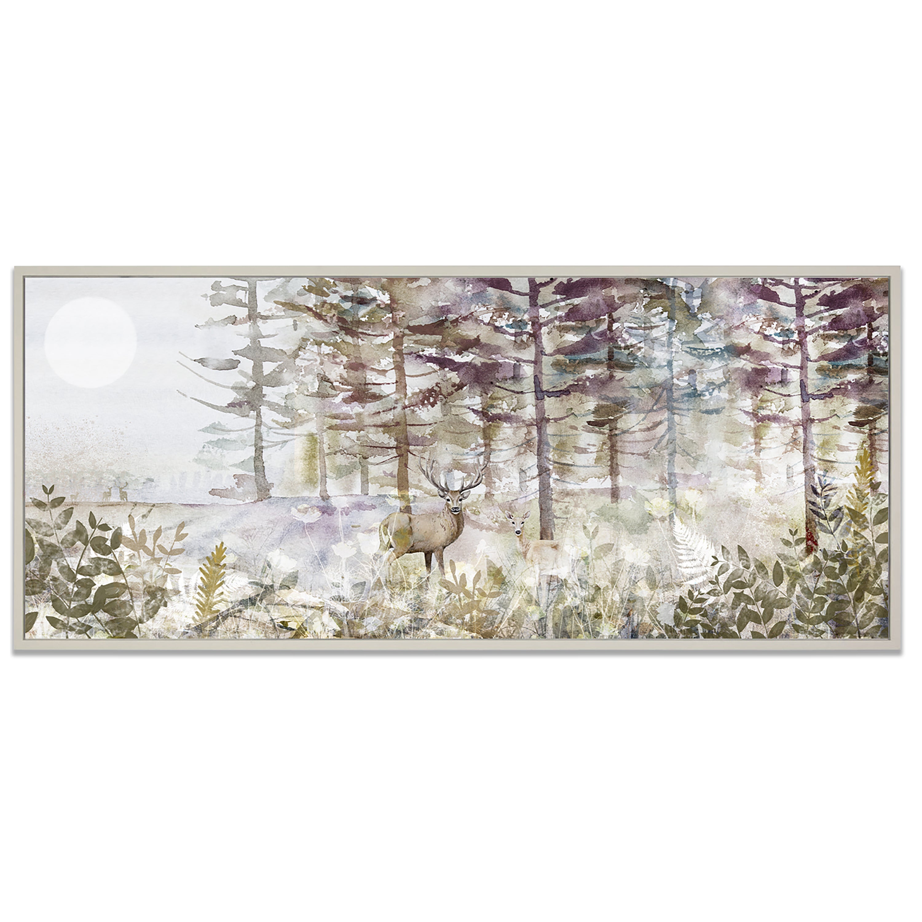 Luna Forest Framed Canvas