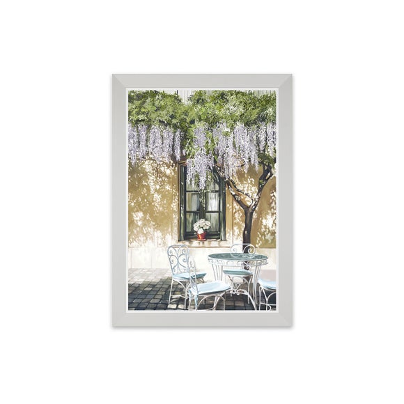 Alfresco Courtyard by Charlotte Oakley Framed Print
