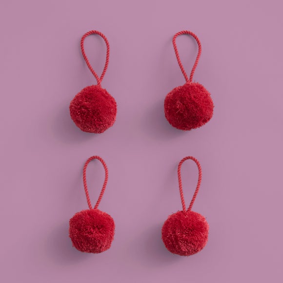 Sophie Robinson 4cm Pom Poms, 4 Pack