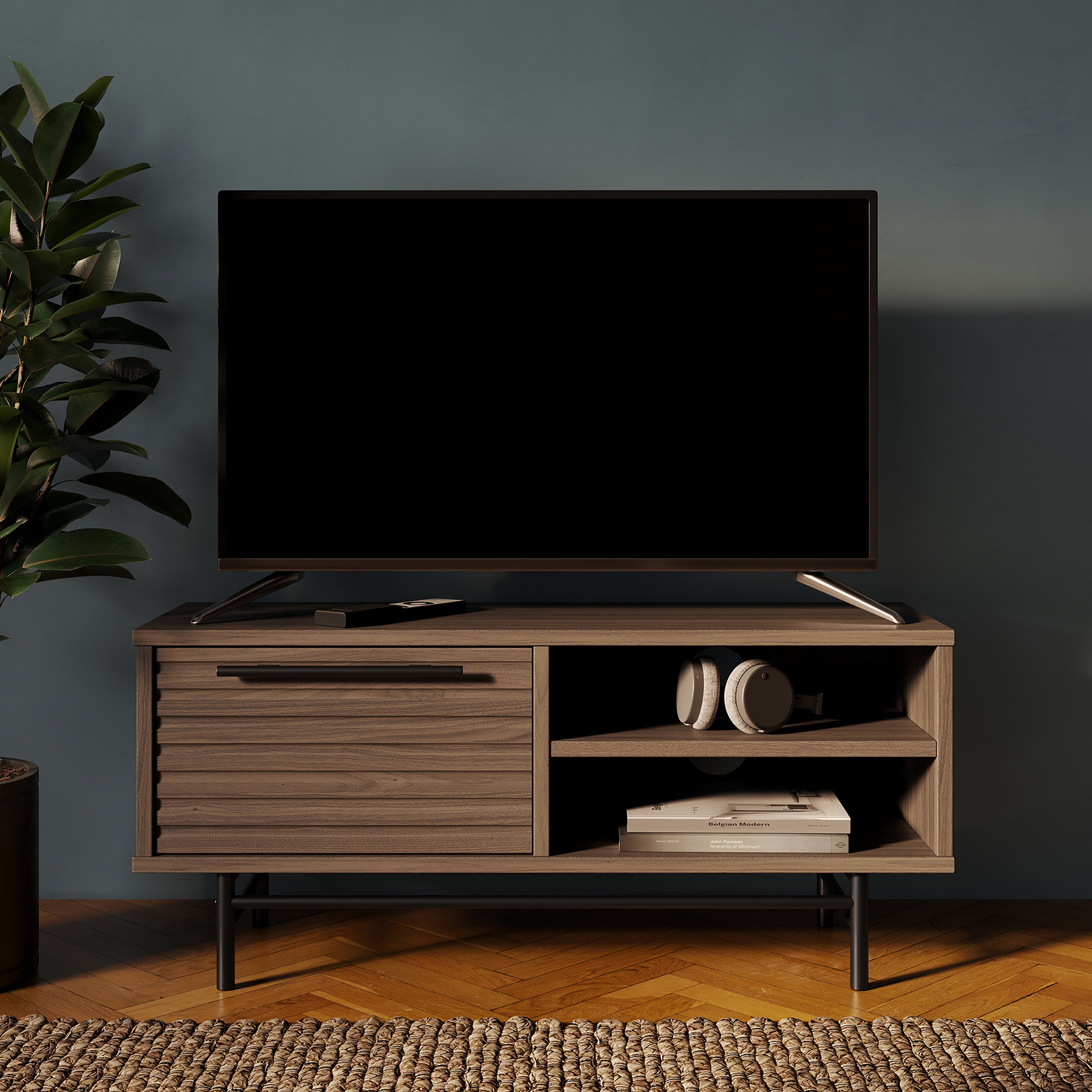 Bryant Small Tv Unit For Tvs Up To 40 Walnut