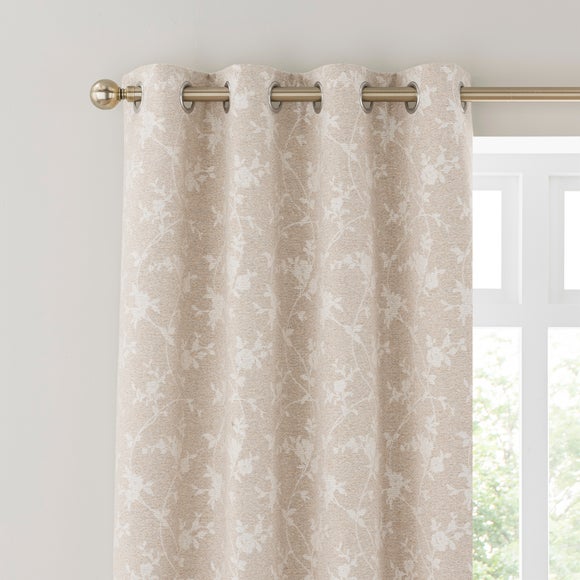 Click to view product details and reviews for Floral Herringbone Thermal Eyelet Curtains.