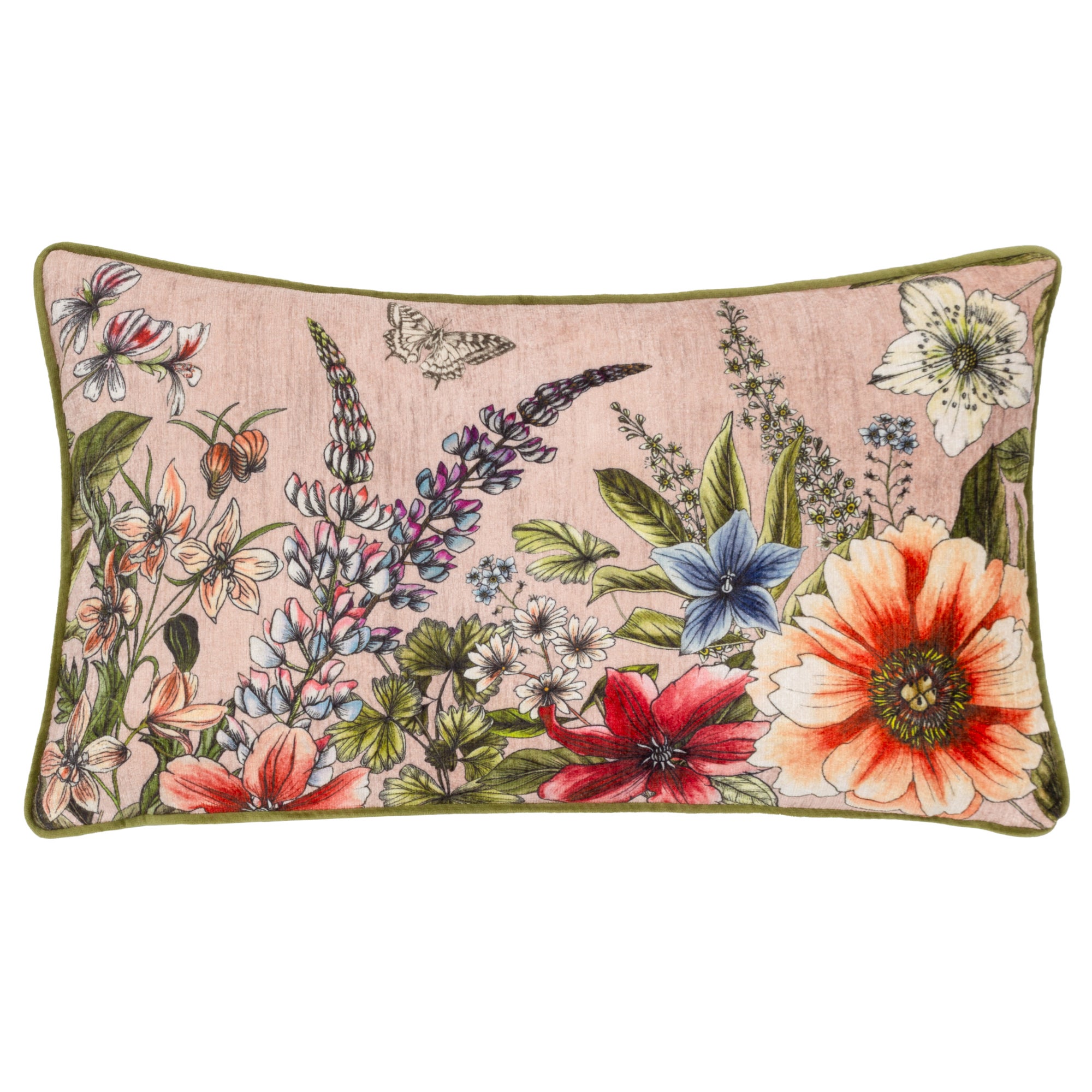 Wylder Hidcote Manor Evelyn Rectangle Cushion Blush