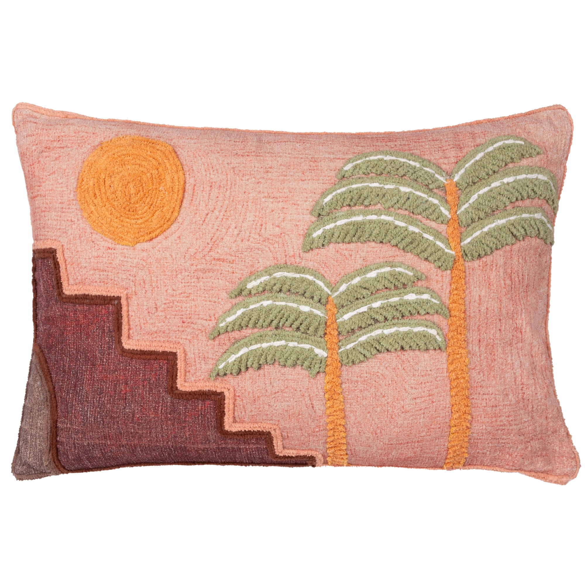 Furn Moloko Cotton Rectangle Cushion Pink