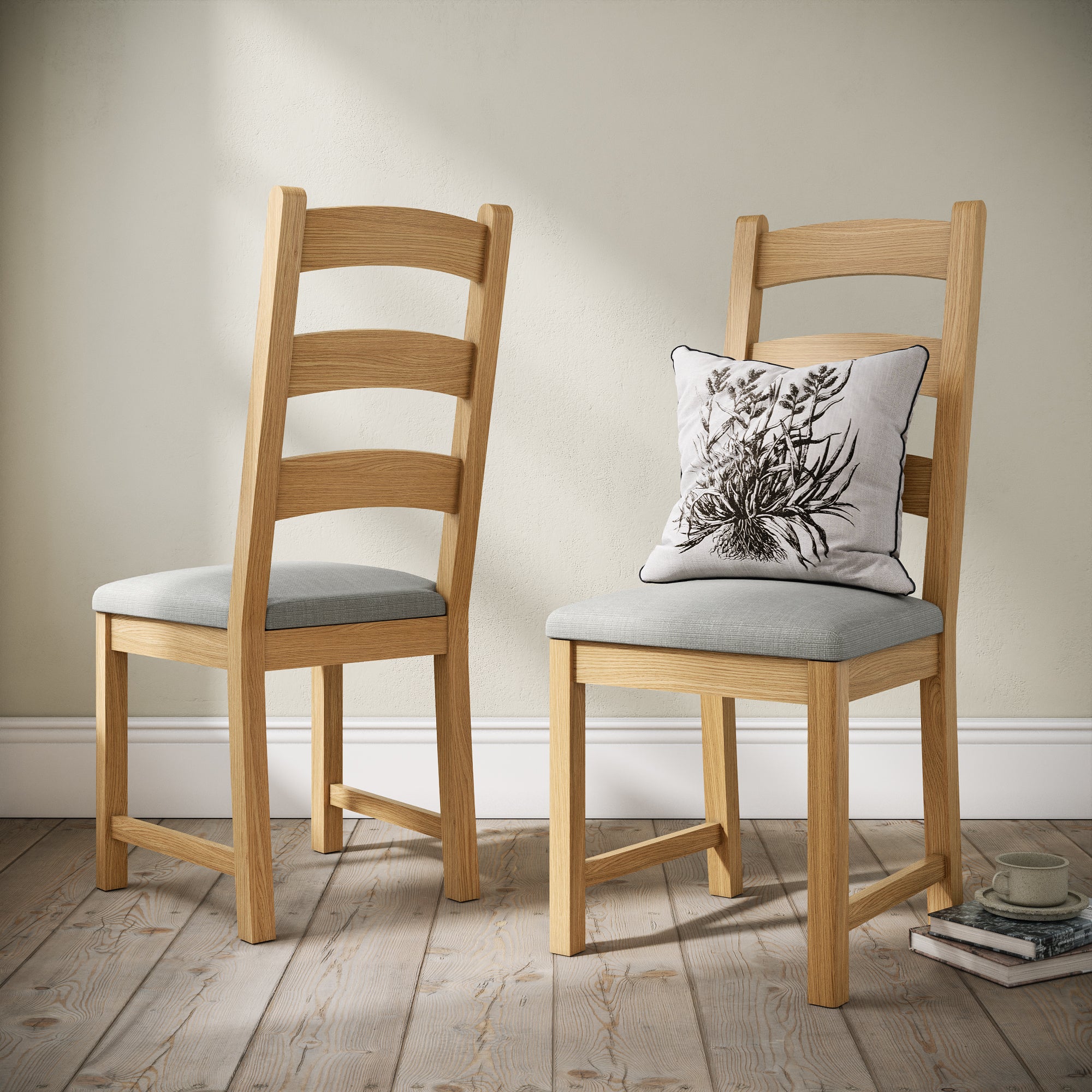 Normandy Ladder Dining Chair Oak Oak