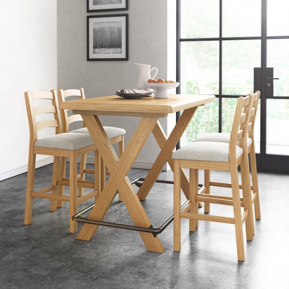 Click to view product details and reviews for Normandy 2 4 Seater Bar Table Oak.