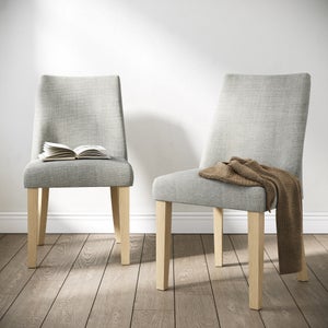 Cara Set Of 2 Dining Chairs- Luna Fabric