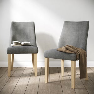 Cara Set Of 2 Dining Chairs- Luna Fabric