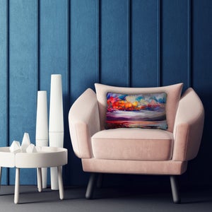 The Art Group Scott Naismith Stratocumulus Velvet Rectangle Cushion