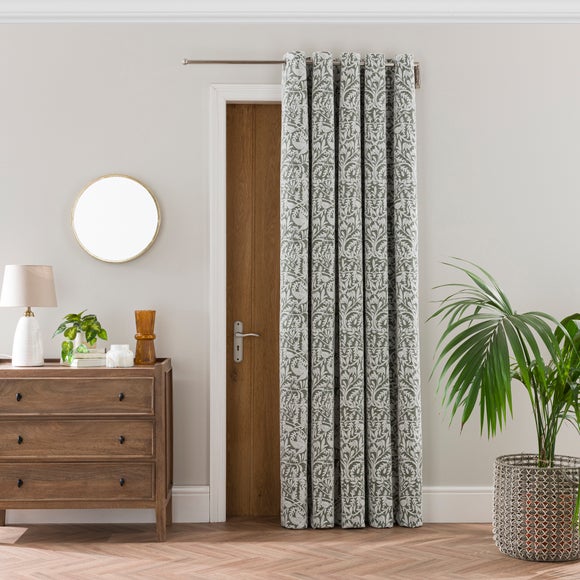 Click to view product details and reviews for Alora Chenille Thermal Eyelet Door Curtains.