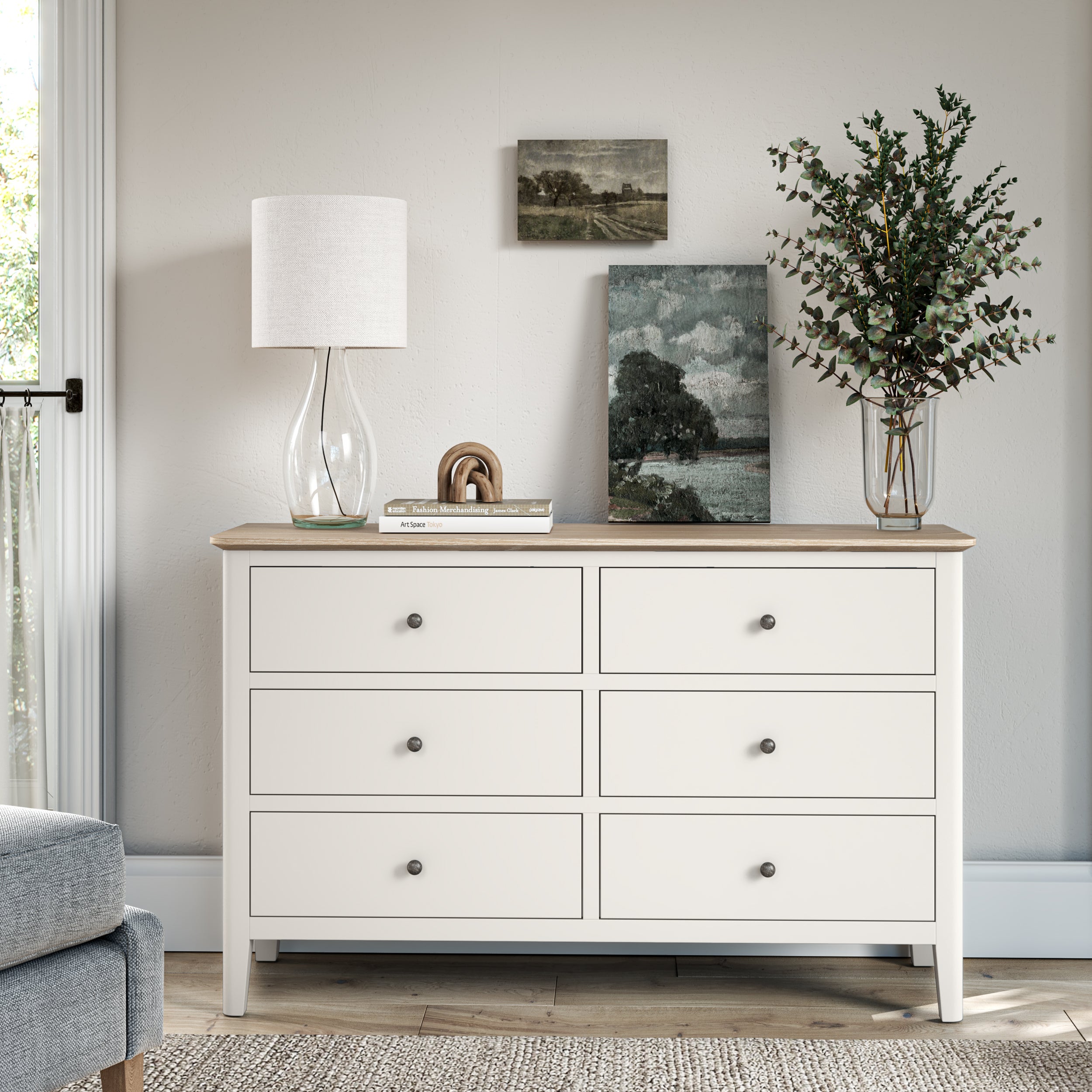 Marlow 6 Drawer Chest White