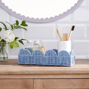 Heart And Soul Scallop Slim Basket Tray