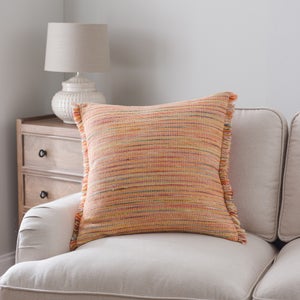 Ava Fringe Cotton Square Cushion
