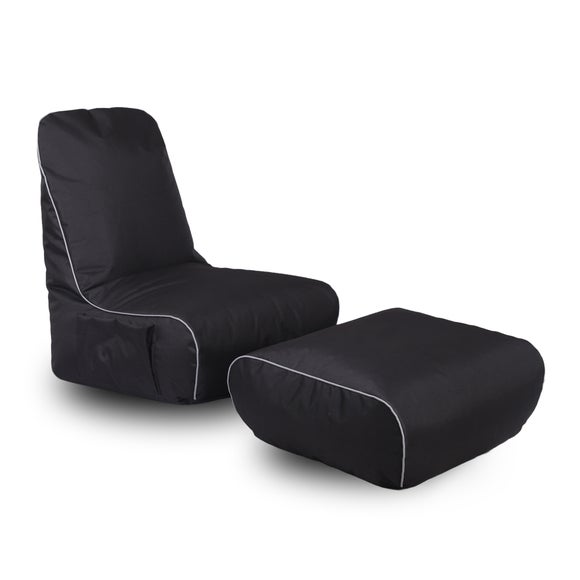 Kaikoo Black Gaming Chair Foot Rest