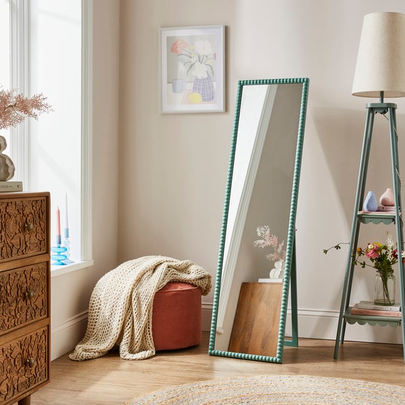 Bobbin Rectangle Full Length Free Standing Mirror