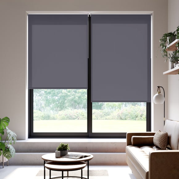 Maison Daylight Made to Measure Roller Blind Fabric Sample Graphite (Grey)