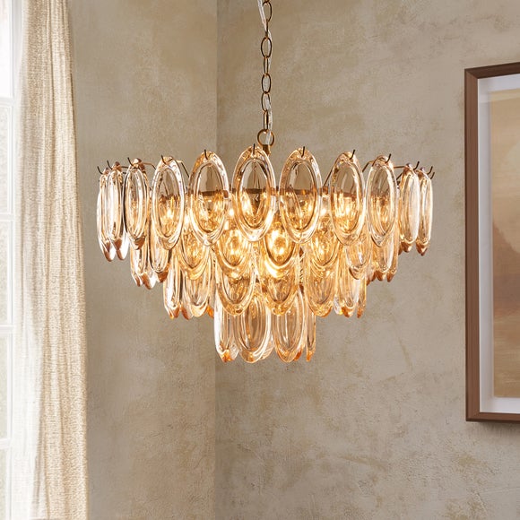 Dusk 9 Light Adjustable Chandelier