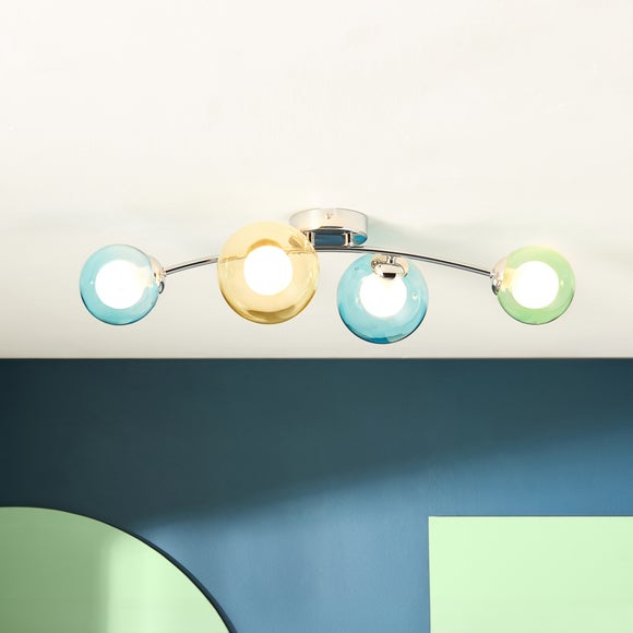 View Eliza 4 Light Semi Flush Ceiling Light View Eliza 4 Light Semi Flush Ceiling Light