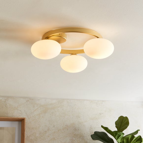 Yonah 3 Light Semi Flush Ceiling Light