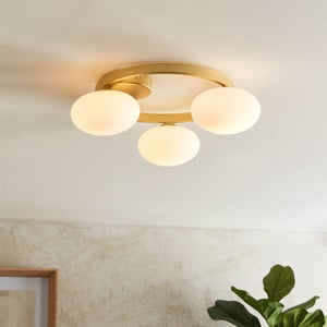 Yonah 3 Light Semi Flush Ceiling Light