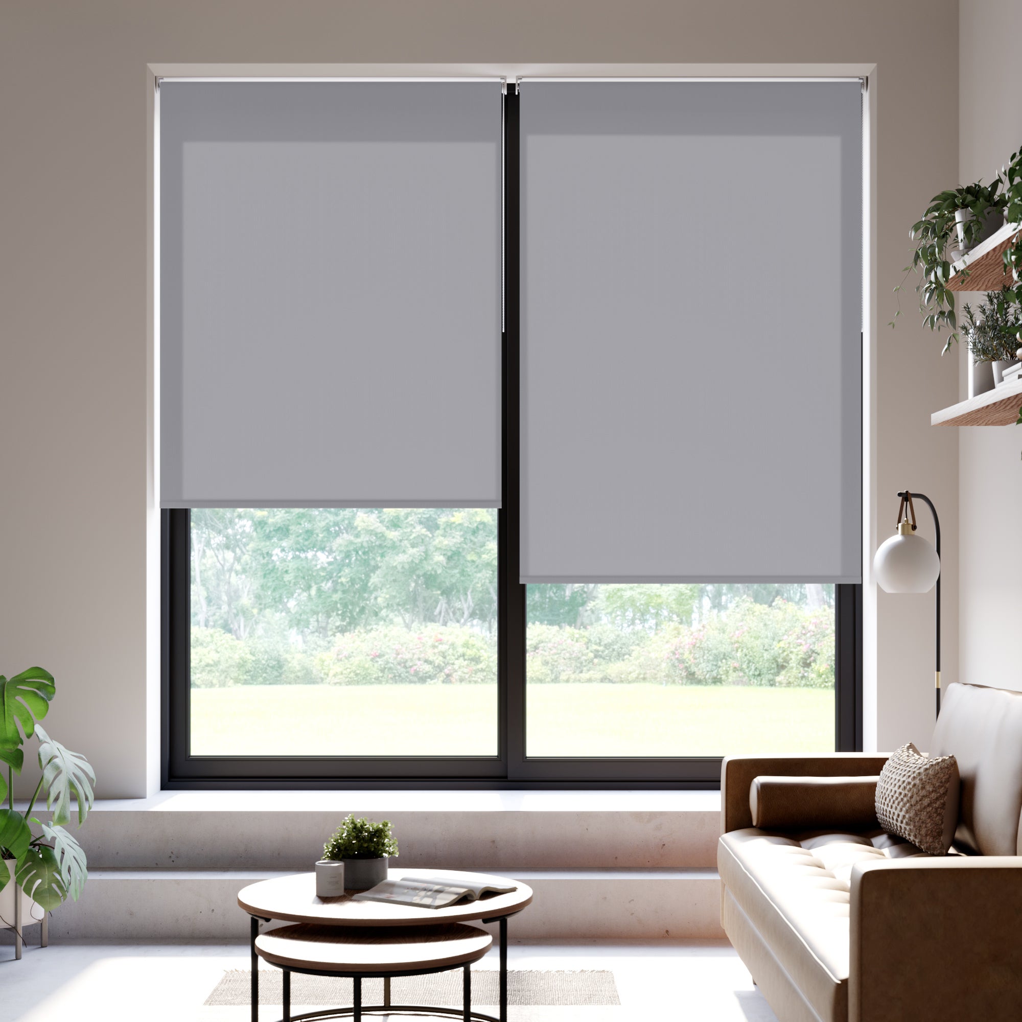 Maison Daylight Made to Measure Roller Blind Fabric Sample Dove (Grey)