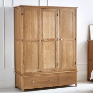 Jenkins 3 Door Wardrobe- Oak